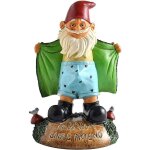 Mevronisshop - statue de jardin gnome - nain exhibitionniste avec say hello to my little friend - figurine ...