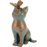 Mevronisshop - statue de jardin en r�sine, statue de chat, statue d'ext�rieur avec papillon, ornements ...