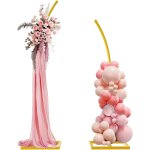 Mevronisshop - support d'arche de fond en mtal dor incurv pour mariage, anniversaire, fte, remise ...