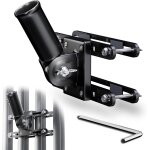 Mevronisshop - support de m�t de drapeau pour balustrade, sans per�age r�glable porte drapeau, solide ...