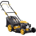 Mevronisshop - tondeuse thermique autotract�e 146cm3 � essence pour pelouse - fonction mulching - hauteur ...