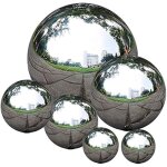 Mevronisshop - uandear abonery lot de 6 boules d'observation en acier inoxydable poli miroir 50 a 150 ...