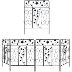 Mevronisshop - unho clture jardin en mtal extrieur: lot de 5 bordure jardin dcoratives barrire jardin ...