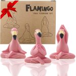 Mevronisshop - yoga statue de flamant rose pour decoration jardin exterieur - figurine de flamant rose ...