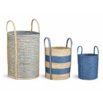 Mica decorations brooklyn panier rangement - lot de 3 - d�coration chambre - paniers et bo�tes de rangement ...