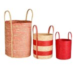 Mica decorations brooklyn panier rangement - lot de 3 - d�coration chambre - paniers et bo�tes de rangement ...