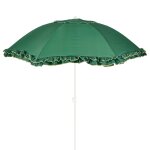 Mica decorations parasol inclinable avec volants - protection solaire 238 x �195 cm - parasol plage jardin ...