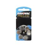 Micro - casque (blister 6 piles) rayovac za675 diamtre 12mm haut 6mm