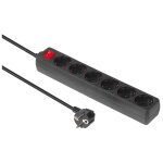 Microconnect mc - gru00615bs multiprise 1, 5 m 6 sorties ca int�rieure noir