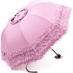 Milko - parapluie pliant femme anti - uv dentelle parapluies ombrelle parasol umbrella venteux pluie ...