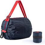 Milko - sac fourre tout nylon pliable sac plage, ajustable tote bag fermeture eclair, convient pour les ...