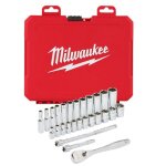 Milwaukee coffret 32 pcs packout clé / douille cliquet 3 / 8 - 4932478813 Milwaukee coffret 32 pcs packout clé / douille cliquet 3 / 8 - 4932478813
