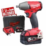Milwaukee m18 fiwp12 - 502x - set cl  choc li - ion 18v (2x batterie 5. 0ah) (machine seule) dans hd ...