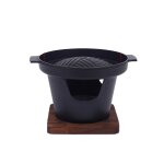 Mini barbecue portable de style japonais, rchaud a alcool sans fume, plaque de four d'intrieur et ...