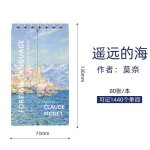 Mini carnet de notes portable japonais clbre peinture, carnet de poche en spirale, apprentissage des ...