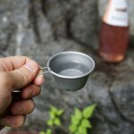Mini chope a bire en acier inoxydable de 50ml, portable, pour randonne en plein air, camping, pique ...