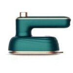 Mini fer  repasser portable sans fil avec support de voyage (vert)
