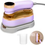 Mini fer a vapeur portable, 1200w mini fer a repasser pliable rotative a 180 , 20s de chauffage rapide, ...