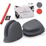 Mini gants pour friteuse a air - 2 gants en silicone - manique rsistante a la chaleur pour cuisine, ...