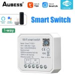 Mini interrupteur mural intelligent, wi - fi, tuya, bricolage, panneau mural, bouton poussoir, 1 / 2 ...