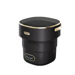 Mini lave - linge pliable 13l - portable pour sous - v�tements et chaussettes or noir