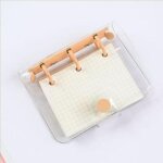 Mini livre a main transparent a 3 anneaux, mignon et cratif, a feuilles mobiles, classeur a anneaux ...