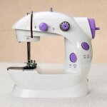 Mini machine a coudre electrique portative de bureau pour bricolage a domicile avec led