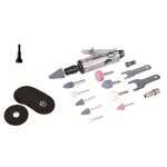 Mini meuleuse pneumatique avec accessoires et disques Mini meuleuse pneumatique avec accessoires et disques