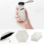 Mini parapluie de poche compact pour femme, parasol plat et lger, parapluies pliants, parasol de voyage ...