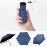 Mini parapluie de poche compact pour femme, parasol plat et lger, parapluies pliants, parasol de voyage ...