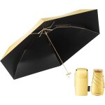 Mini parapluie de voyage, lger, compact et facile a plier, coupe - vent, compact, protection uv, parapluie ...