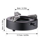 Mini pole portable d'extrieur en acier inoxydable, puissance de feu rglable, lger, rsistant au vent ...