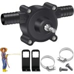 Mini pompe a eau electrique sur perceuse, pompe a eau manuelle noir, auto - amorante portable, pompe ...