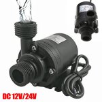 Mini pompe a eau portable sans balais, modle dc12 v / 24v, trs silencieuse, submersible, 800 l / h, ...