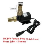Mini pompe  eau solaire en laiton, 12v dc 24v, joint rapide, chauffage sans balais, pompes  eau chaude, ...