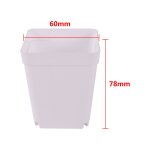 Mini pots de fleurs carrs en plastique, jardinires de ppinire colores, plateaux de semis succulents, ...