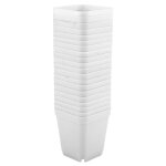 Mini pots de plantes succulentes modernes, 20 pièces, petits récipients en plastique, pots carrés à récurer ... Mini pots de plantes succulentes modernes, 20 pièces, petits récipients en plastique, pots carrés à récurer ...