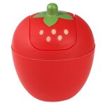 Mini poubelle a ordures rose fraises, dchet de bureau, dcor de table, couvercle de bureau de cuisine, ...