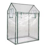 Mini serre a tomates 129 x 80 x 173 cm protection toutes saisons ventilation optimale en pvc transparent ...