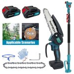 Mini tronçonneuse avec 2 batteries 3000 mah et chargeur, mini tronçonneuse électrique 6 pouces avec tige ... Mini tronçonneuse avec 2 batteries 3000 mah et chargeur, mini tronçonneuse électrique 6 pouces avec tige ...