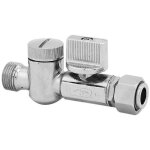 Mini vanne d'arr�t 1 / 4 tour m�le - femelle 12x17 avec filtre incorpor� noyon & thiebault