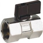 Mini vanne � boisseau sph�rique femelle / femelle Ø 15 / 21 sferaco