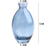 Mini vase a fleurs en verre transparent, bouteille de plantes hydroponiques, pot de fleurs simple, bureau, ...