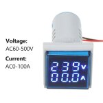 Mini voltampremtre numrique carr, voltampremtre, ampremtre, voltmtre, double affichage led, ...
