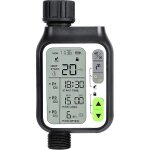 Minuterie d'arrosage automatique avec 3 syst�mes d'irrigation s�par�s, capteur de pluie automatique et ...