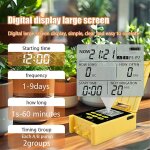 Minuterie d'arrosage lcd, systme d'arrosage automatique, outil d'arrosage de jardin extrieur, programme ...