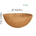 Mir de fleurs rond en matriau naturel brun, pot d'orchides, coussin de gril amp, nouveau. 8