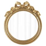 Miroir circulaire decoratif en resine, style vintage, ideal pour un dortoir d'etudiants ou comme miroir ...
