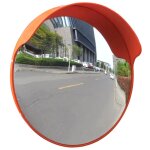 Miroir convexe d'extérieur orange en plastique 45 cm Miroir convexe d'extérieur orange en plastique 45 cm