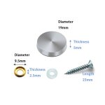 Miroir de table d�coratif, 8 pi�ces, bouchon a vis, pour la publicit�, fixation d'ongles, accessoires ...